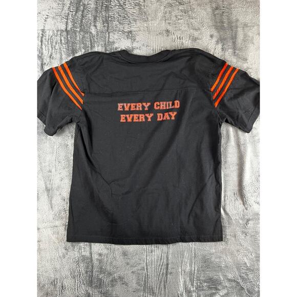 BAW Athletic Wear Black "Committed!" Football Graphic Jersey T-Shirt Men’s Large - Picture 5 of 10